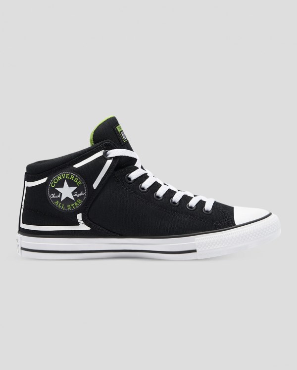 Converse Chuck Taylor All Star High Street Dramatic Nights Sort Sko Danmark - Converse Mid Sneakers